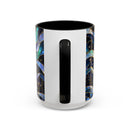 Northern Lights Wolf Stained Glass Style Mug
