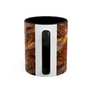 Amber Bulldog Stained Glass Style Mug