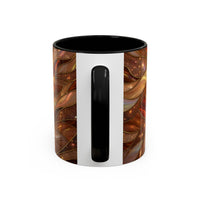 Amber Bulldog Stained Glass Style Mug