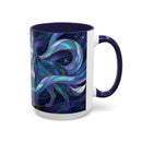 Wolf Kiss Stained Glass Style Mug