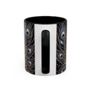 Moonlit Peacock Stained Glass Style Mug