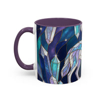 Crystal Wolf Stained Glass Style Mug