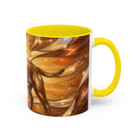 Amber Glow Staffy Stained Glass Style Mug
