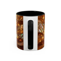Golden Tiger Stained Glass Style Mug