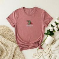 Tired Frog Embroidered Premium T-Shirt