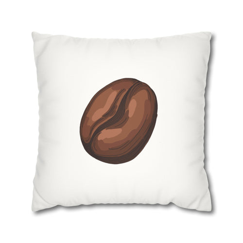 Coffee Bean Faux Suede Pillow Cover