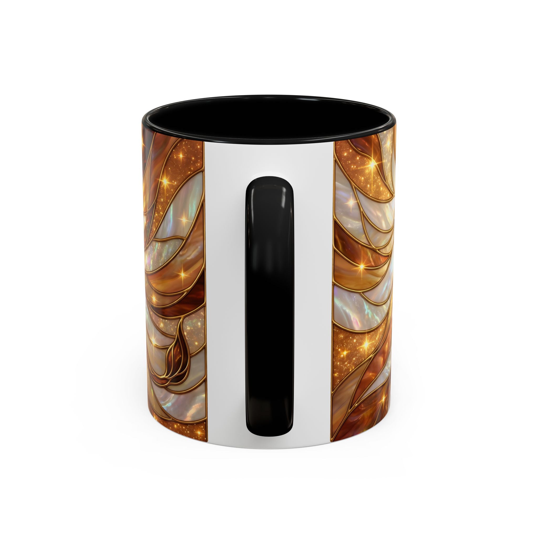 Amber Lion Stained Glass Style Mug