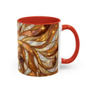 Amber Lion Stained Glass Style Mug