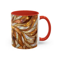 Amber Lion Stained Glass Style Mug
