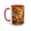Golden Tiger Stained Glass Style Mug