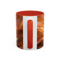 Amber Wolf Stained Glass Style Mug