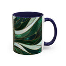 Jade Wolf Stained Glass Style Mug
