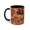 Warm Ember Staffy Stained Glass Style Mug