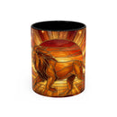 Savannah Lion Stained Glass Style Mug