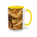 Honey Glow Chocolate Labrador Retriever Stained Glass Style Mug