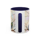 Minimal Peacock Stained Glass Style Mug