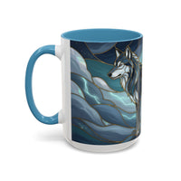 Storm Wolf Stained Glass Style Mug