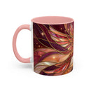 Rose Glow Hummingbird Stained Glass Style Mug