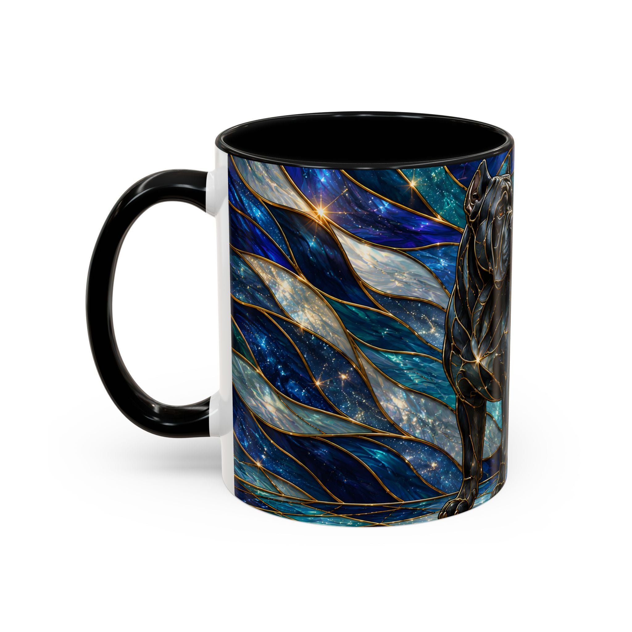 Celestial Cane Corso Stained Glass Style Mug