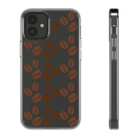 Coffee Beans Clear Phone Case