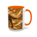 Honey Glow Chocolate Labrador Retriever Stained Glass Style Mug