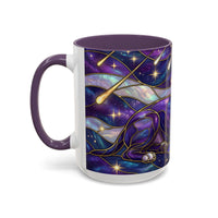 Cosmic Glow Staffy Stained Glass Style Mug