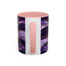Amethyst Wolf Stained Glass Style Mug