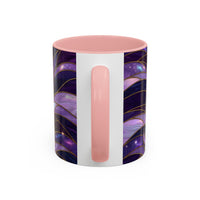 Amethyst Wolf Stained Glass Style Mug