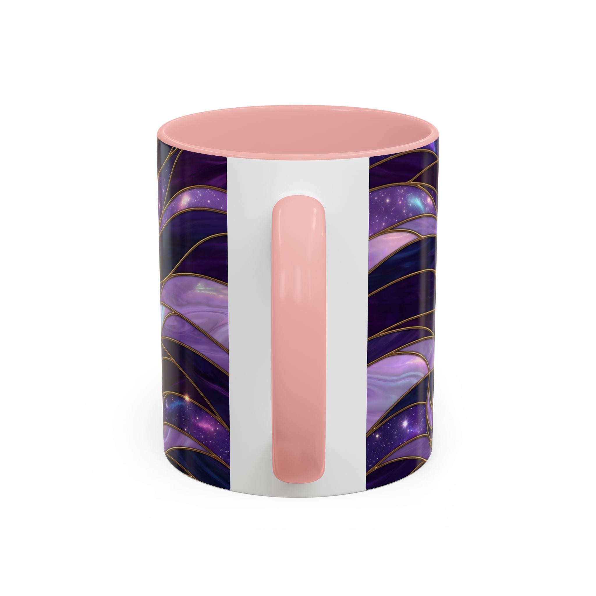 Amethyst Wolf Stained Glass Style Mug