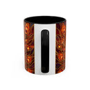 Sunset Peacock Stained Glass Style Mug