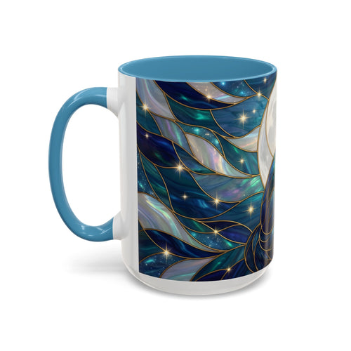Moonlit Fox Stained Glass Style Mug