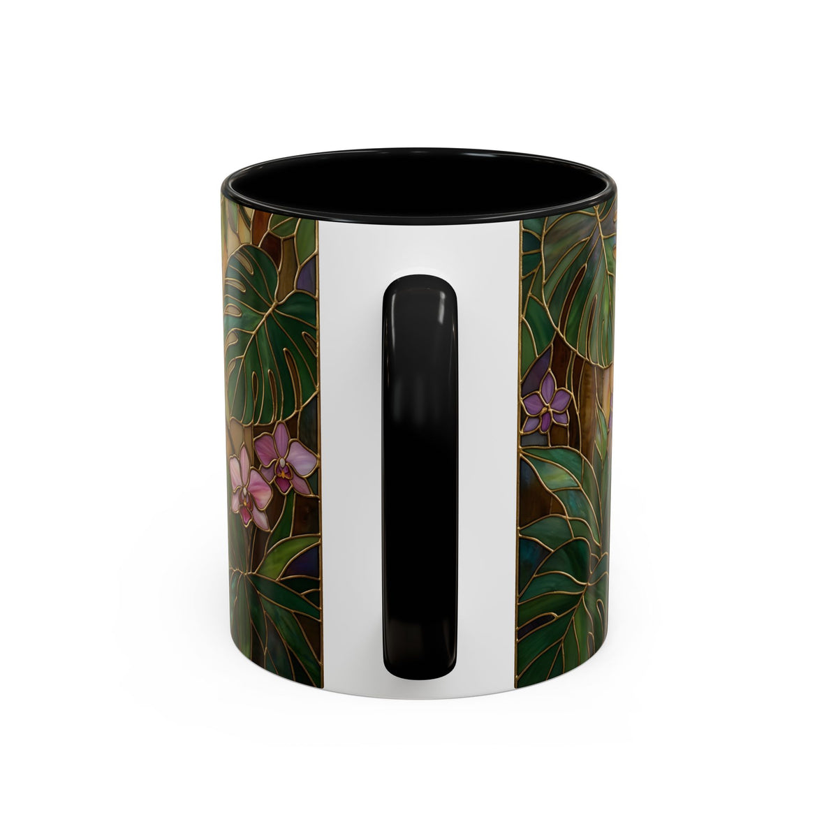Tropical Hummingbird Stained Glass Style Mug