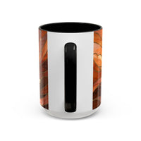 Amber Wolf Stained Glass Style Mug