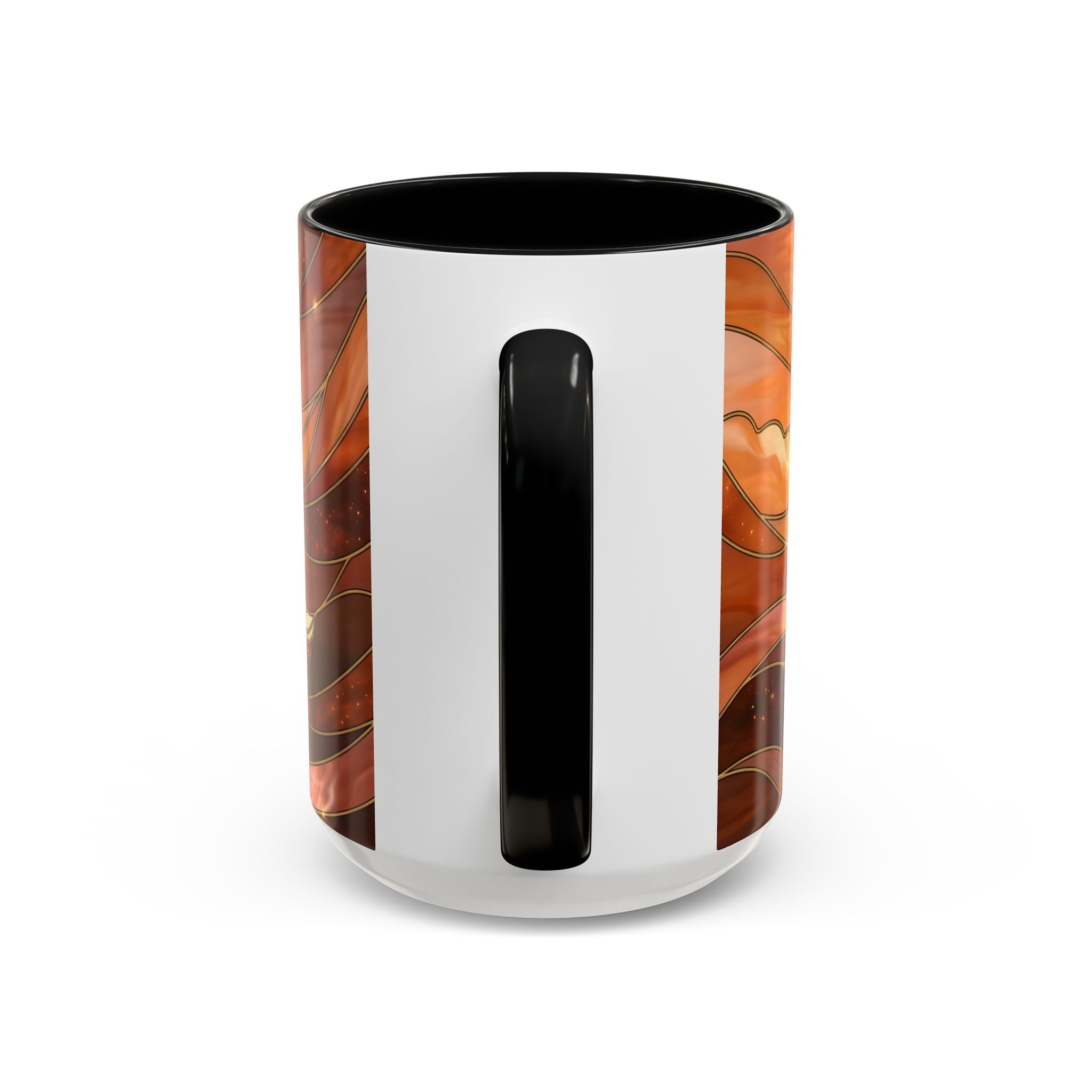 Amber Wolf Stained Glass Style Mug
