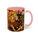 Sakura Lion Stained Glass Style Mug