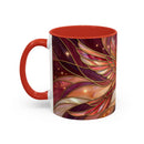 Rose Glow Hummingbird Stained Glass Style Mug