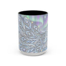 Aurora Peacock Stained Glass Style Mug