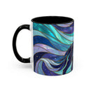Celestial Wolf Stained Glass Style Mug