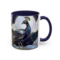 Lunar Peacock Stained Glass Style Mug