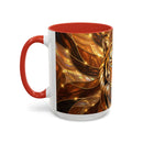 Amber Tiger Stained Glass Style Mug