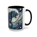Sapphire Tiger Stained Glass Style Mug