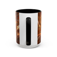 Amber Glow Staffy Stained Glass Style Mug
