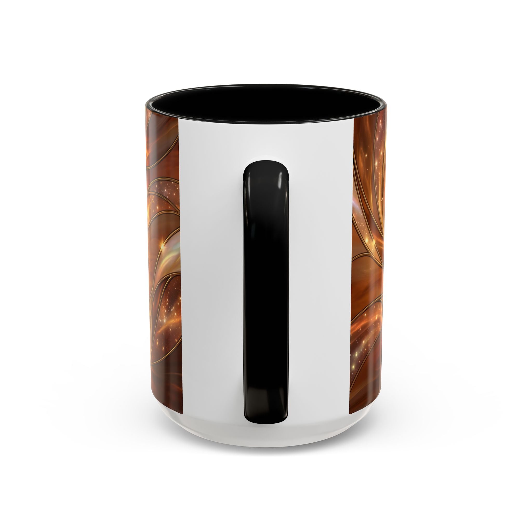 Amber Glow Staffy Stained Glass Style Mug