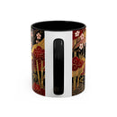 Sakura Wolf Stained Glass Style Mug