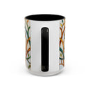 Elegant Peacock Stained Glass Style Mug