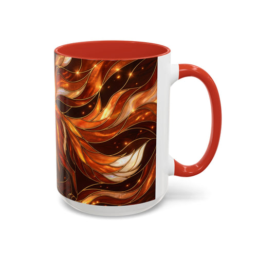 Ember Fox Stained Glass Style Mug