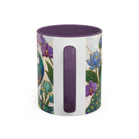 Garden Peacock Stained Glass Style Mug