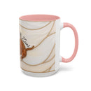Custom Dog Portrait Stained Glass Style Mug