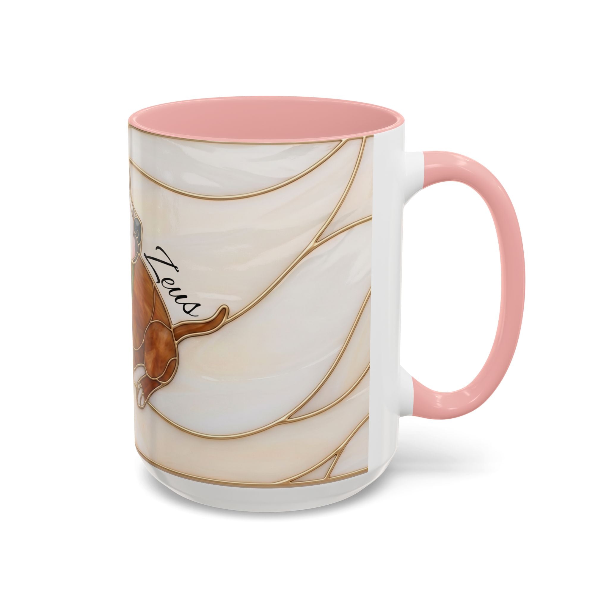Custom Dog Portrait Stained Glass Style Mug