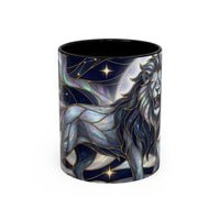 Celestial Lion Stained Glass Style Mug